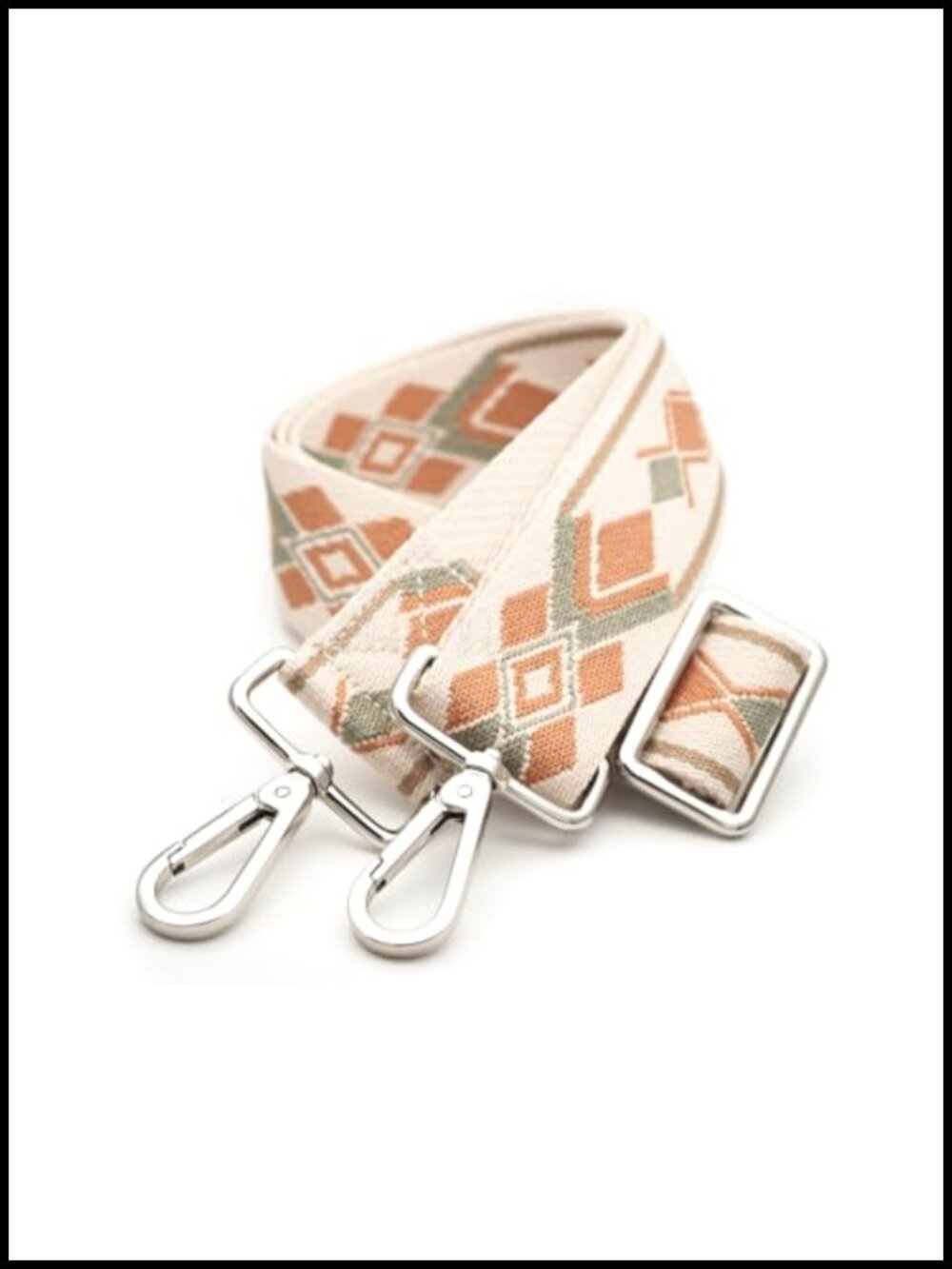 CRAFTMEMORE Boho Adjustable Cotton-Poly Webbing Shoulder Strap Bag Handle